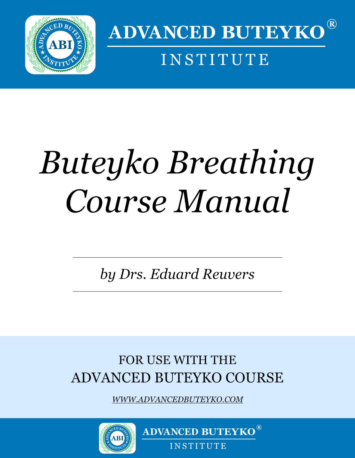 Buteyko Breathing Course Manual (PDF ebook)